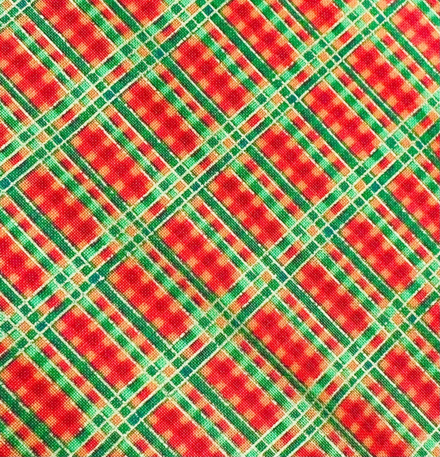 Plaid Christmas Square Dance Skirt