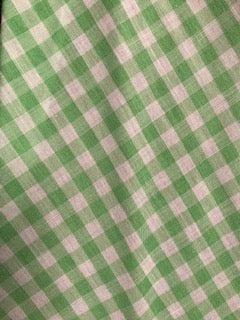 A close up of an in stock, CLEARANCE Gingham Scarf Ties 1/4" by Square Up Fashions.