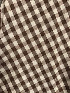 A close up of a CLEARANCE Gingham Scarf Ties 1/4" shirt by Square Up Fashions.