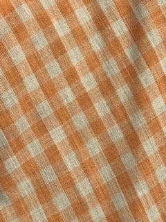 A close up of Square Up Fashions' CLEARANCE Gingham Scarf Ties 1/4" fabric.