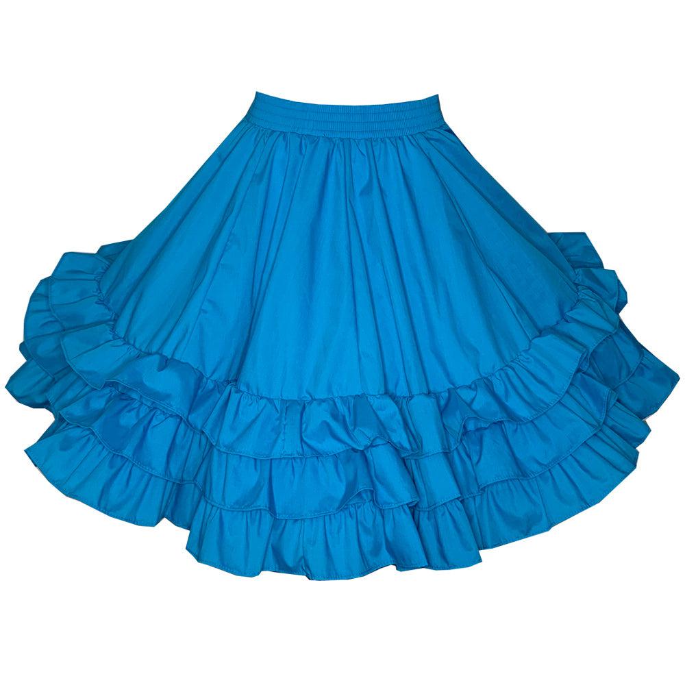 Made buy to Order Square Dance Costume; Ruffled Skirt and Blouse in Misses Sizes 6,8,10,12; Custome Colors and Size!